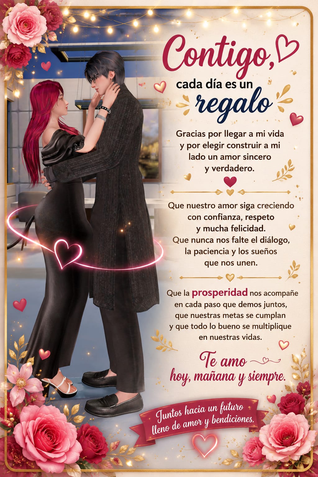 Contigo, cada día es un regalo